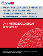 Cover of Validity of Data on Self-reported HIV Status in Malawi and Uganda and Implications for Measurement of ARV Coverage (English)