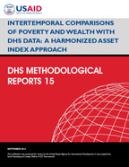 Cover of Intertemporal Comparisons of Poverty and Wealth with DHS Data: A Harmonized Asset Index Approach (English)