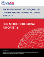 Cover of An Assessment of the Quality of DHS Anthropometric Data, 2005-2014 (English)