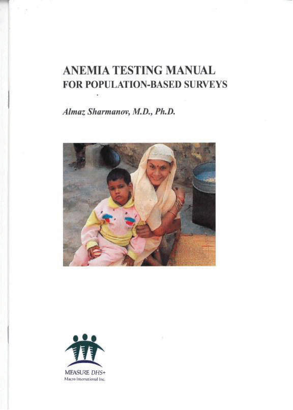 Cover of Anemia Testing Manual for Population-Based Surveys (English)