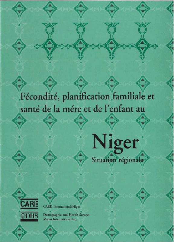 Cover of Fécondité, planification familiale et santé de la mére et de l'enfant au - Niger Situation régionale (French)