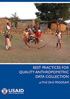Cover of Best Practices for Quality Anthropometric Data Collection at The DHS Program (English, French)