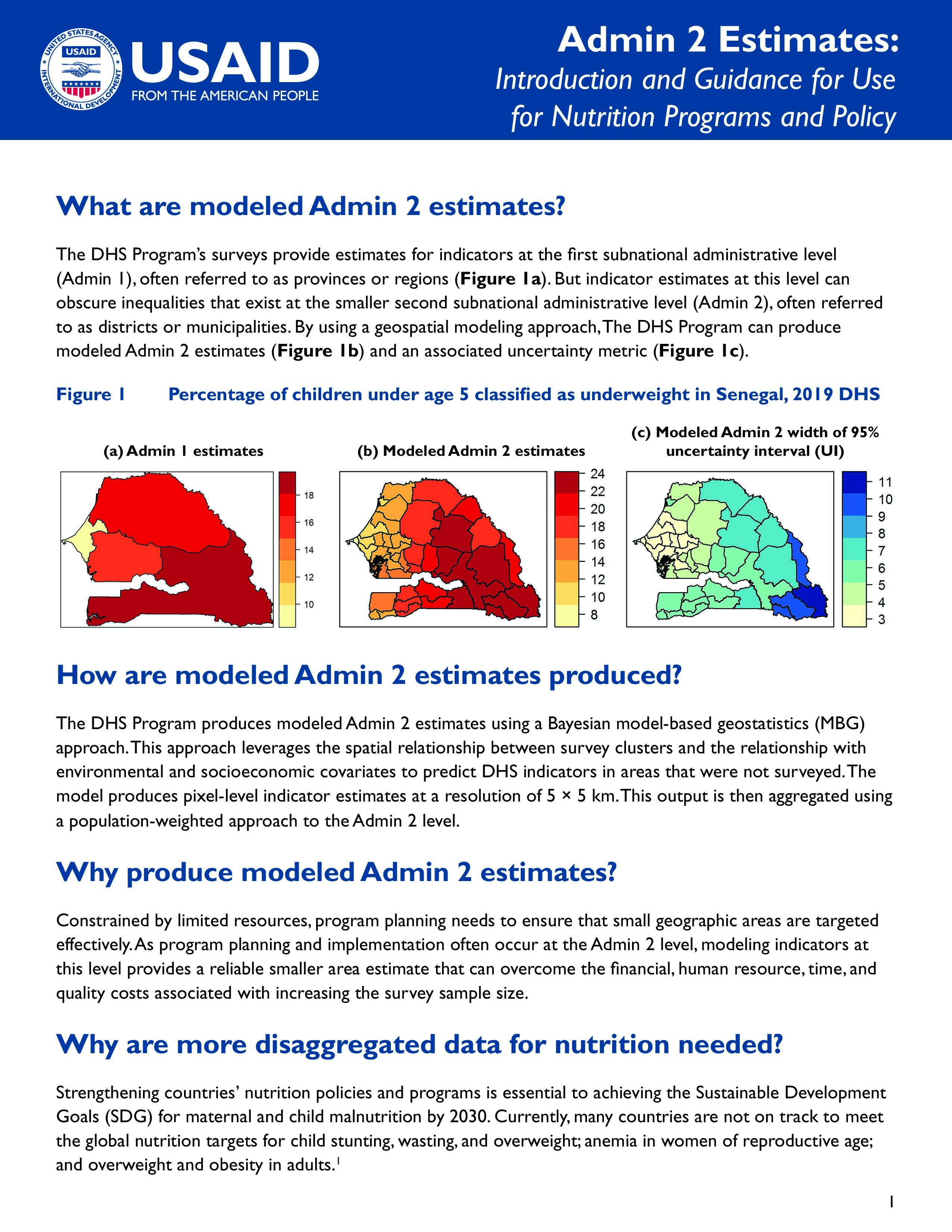 Cover of Admin 2 Estimates: Introduction and Guidance for Use for Nutrition Programs and Policy (English)