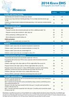 Cover of Kenya DHS 2014 KIR - 47 Counties Fact Sheets (English)