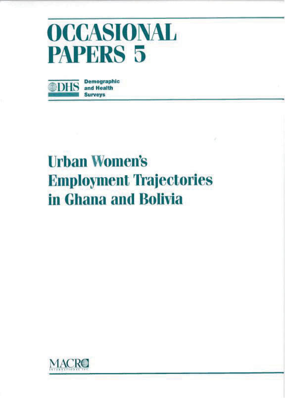 Cover of Urban Women's Employment Trajectories in Ghana and Bolivia (English)