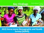 Cover of Sierra Leone DHS 2019 - Survey Presentations (English)