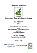 Cover of Cameroon Malaria Indicator Survey 2022 - Key Indicators Report (English, French)
