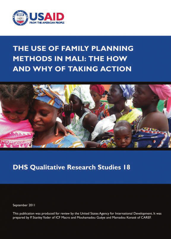 Cover of The Use of Family Planning Methods in Mali: The How and Why of Taking Action (English)