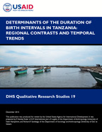 Cover of Determinants of the Duration of Birth Intervals in Tanzania: Regional Contrasts and Temporal Trends (English)