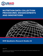 Cover of Nutrition Data Collection Procedures: Enhancements and Innovations (English)