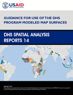Cover of Guidance for Use of The DHS Program Modeled Map Surfaces (English, French)