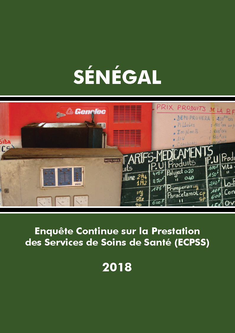 Cover of Senegal SPA, 2018 - Final Report (French)