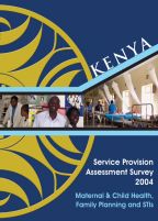 Cover of Kenya SPA, 2004 - Final Report - MCH SPA (English)