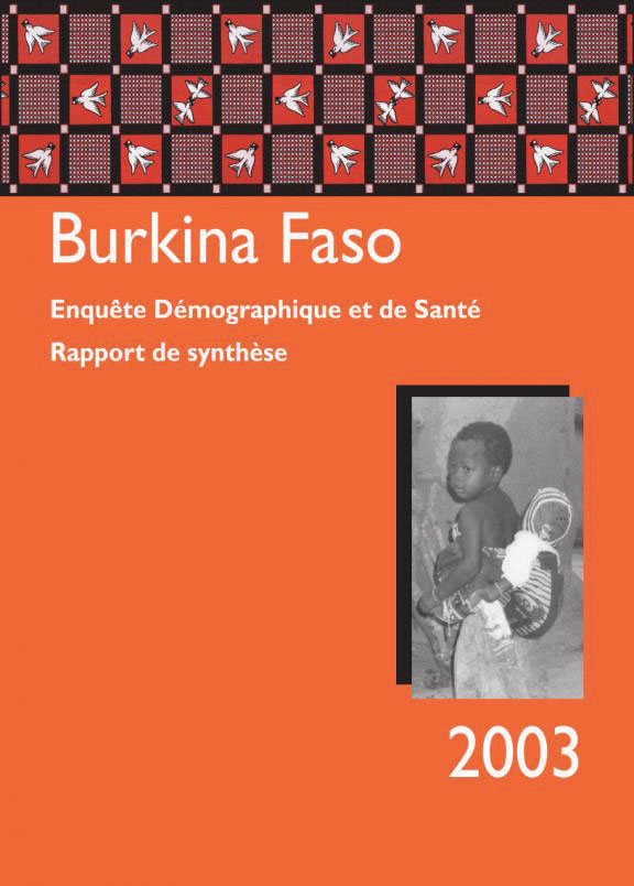 Cover of Burkina Faso DHS, 2003 - Summary Report (French)