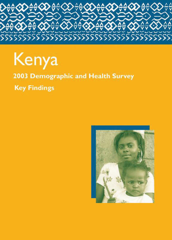 Cover of Kenya DHS, 2003 - Summary Report (English)