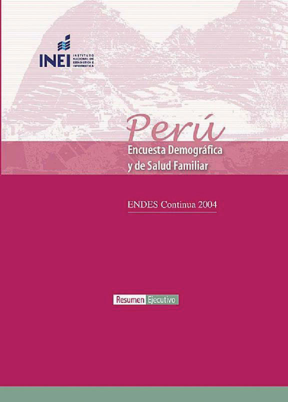 Cover of Peru DHS, 2004-06 - Summary Report Continuous (Spanish)