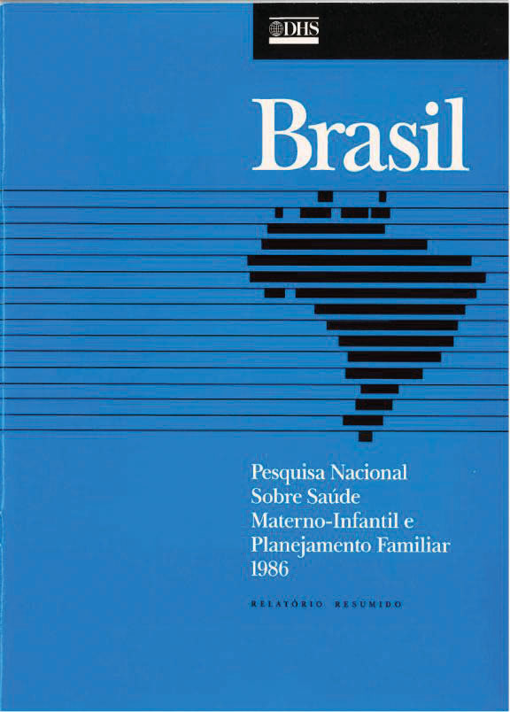 Cover of Brazil DHS, 1986 - Summary Report (Portuguese)
