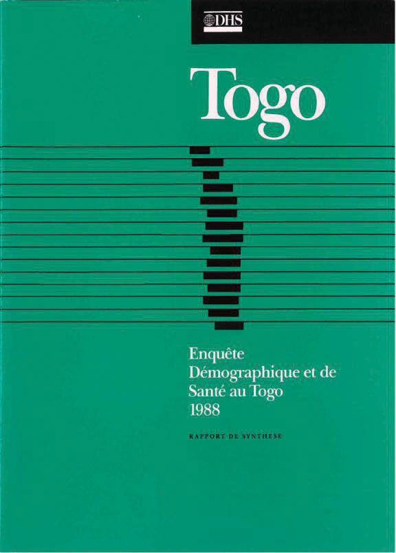 Cover of Togo DHS, 1988 - Summary Report (French)