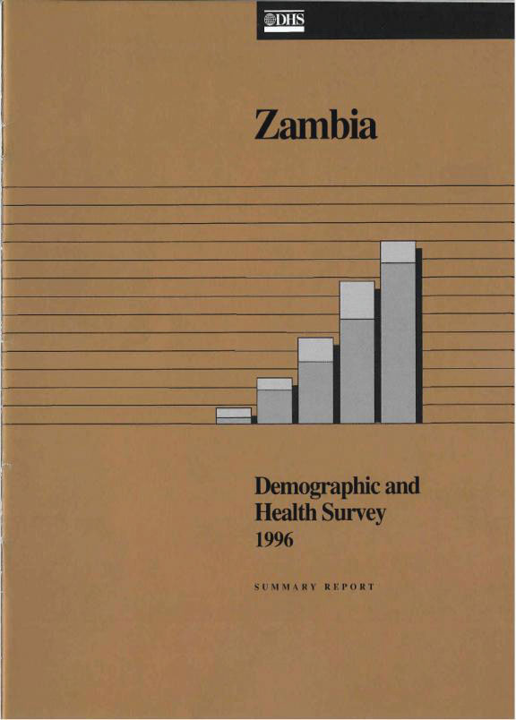Cover of Zambia DHS, 1996 - Summary Report (English)