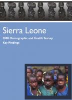 Cover of Sierra Leone DHS, 2008 - Key Findings (English)