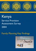 Cover of Kenya SPA, 2004 - Key Findings - Family Planning (English)