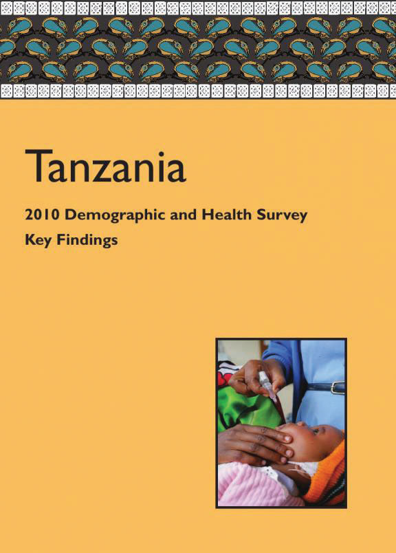 Cover of Tanzania DHS, 2010 - Key Findings (English)