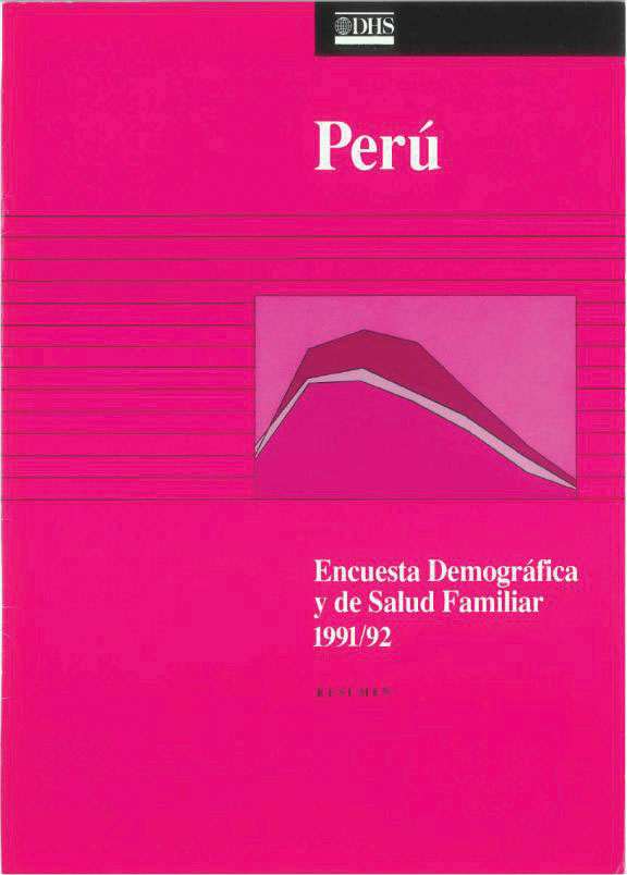 Cover of Peru DHS, 1991-92 - Summary Report (Spanish)