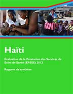 Cover of Haiti SPA, 2013 - Key Findings (French)