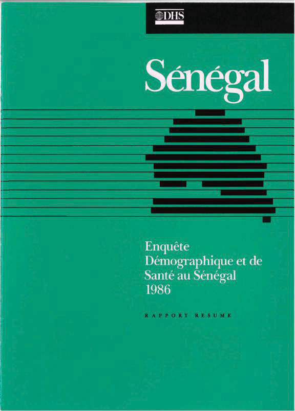 Cover of Senegal DHS, 1986 - Summary Report (French)