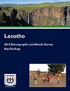 Cover of Lesotho DHS, 2014 - Key Findings (English)