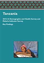Cover of Tanzania DHS, 2015-16 - Key Findings (English)