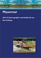 Cover of Myanmar DHS, 2015-16 - Key Findings (English)