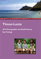 Cover of Timor-Leste DHS, 2016 - Key Findings (English)