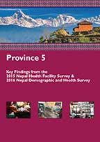 Cover of Nepal DHS, 2016 - Province 5 - Key Findings from the 2015 Nepal Health Facility Survey & 2016 Nepal Demographic and Health Survey (English)