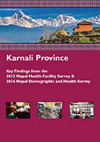 Cover of Nepal DHS, 2016 - Karnali Province - Key Findings from the 2015 Nepal Health Facility Survey & 2016 Nepal Demographic and Health Survey (English)