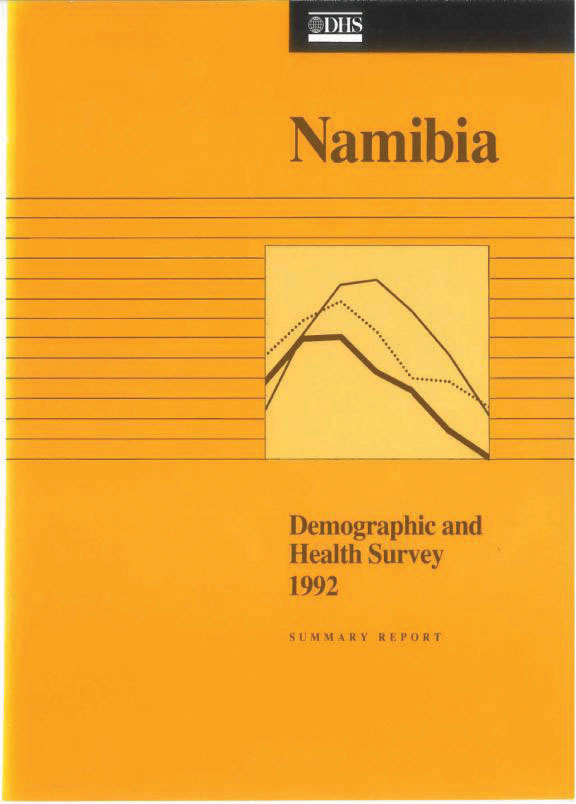 Cover of Namibia DHS, 1992 - Summary Report (English)