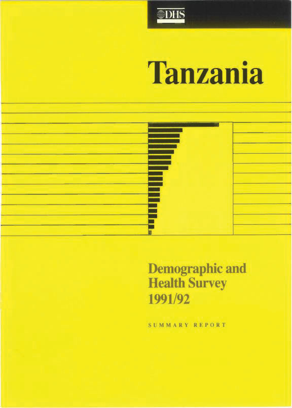 Cover of Tanzania DHS, 1991-92 - Summary Report (English)