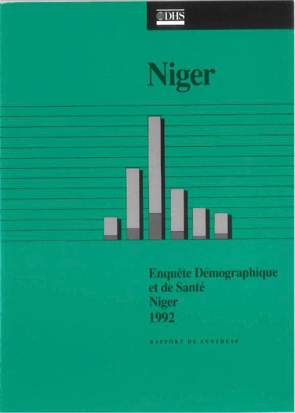 Cover of Niger DHS, 1992 - Summary Report (French)