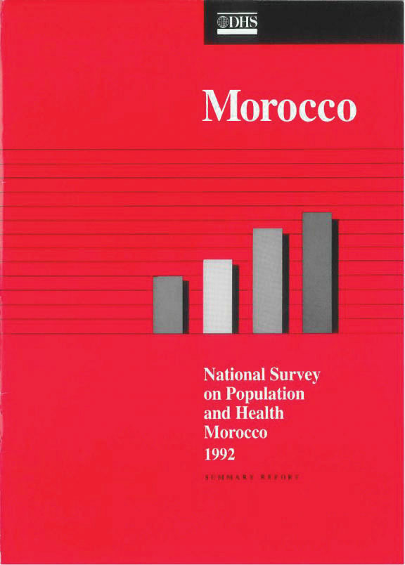 Cover of Morocco DHS, 1992 - Summary Report (English, French)