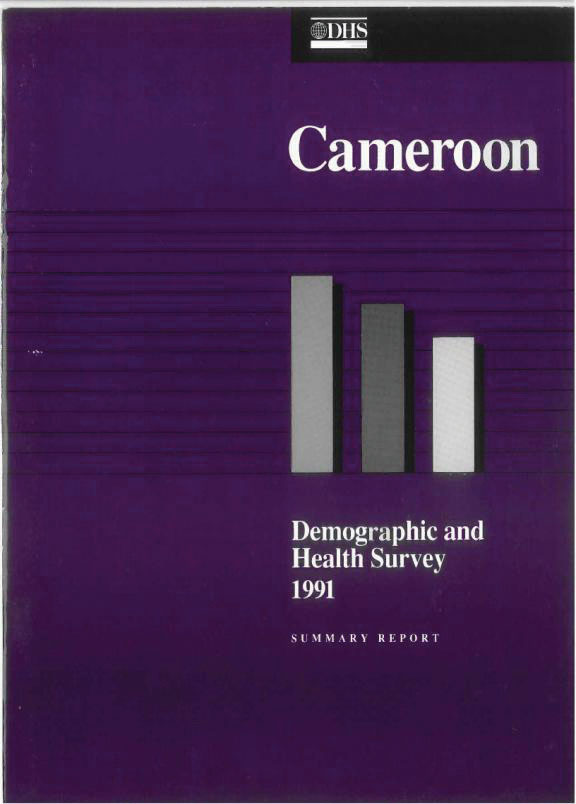 Cover of Cameroon DHS, 1991 - Summary Report (English, French)