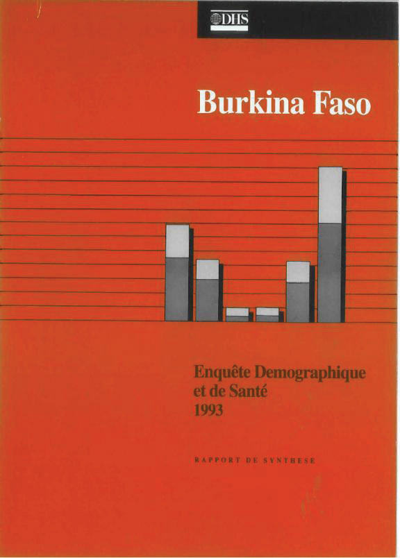 Cover of Burkina Faso DHS, 1993 - Summary Report (French)