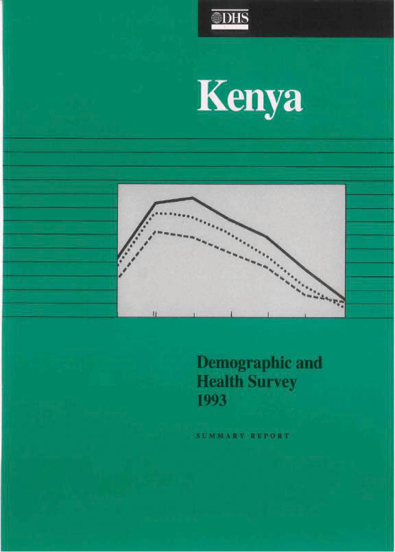 Cover of Kenya DHS, 1993 - Summary Report (English)