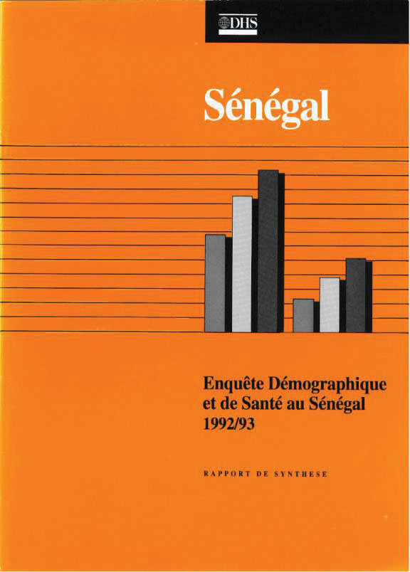 Cover of Senegal DHS, 1992-93 - Summary Report (French)