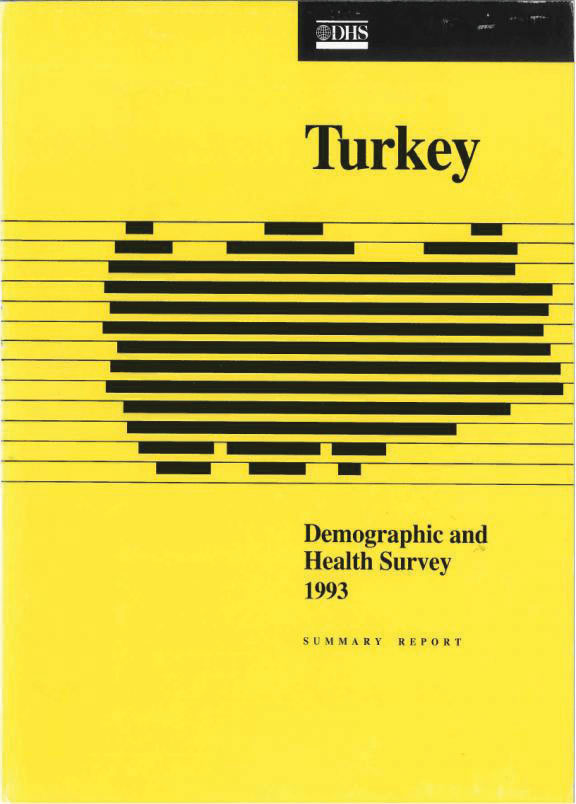 Cover of Turkey DHS, 1993 - Summary Report (English, Turkish)