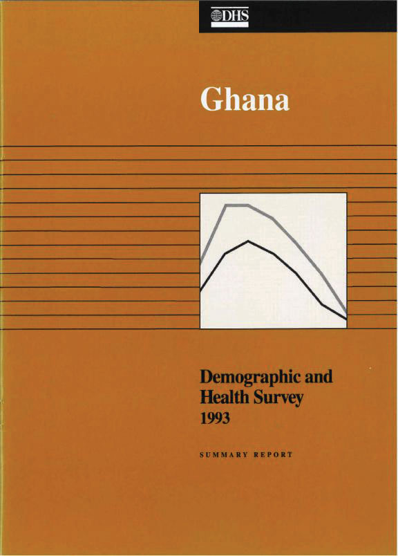 Cover of Ghana DHS, 1993 - Summary Report (English)