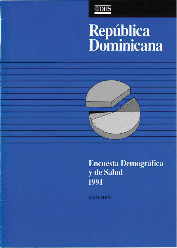 Cover of Dominican Republic DHS, 1991 - Summary Report (Spanish)