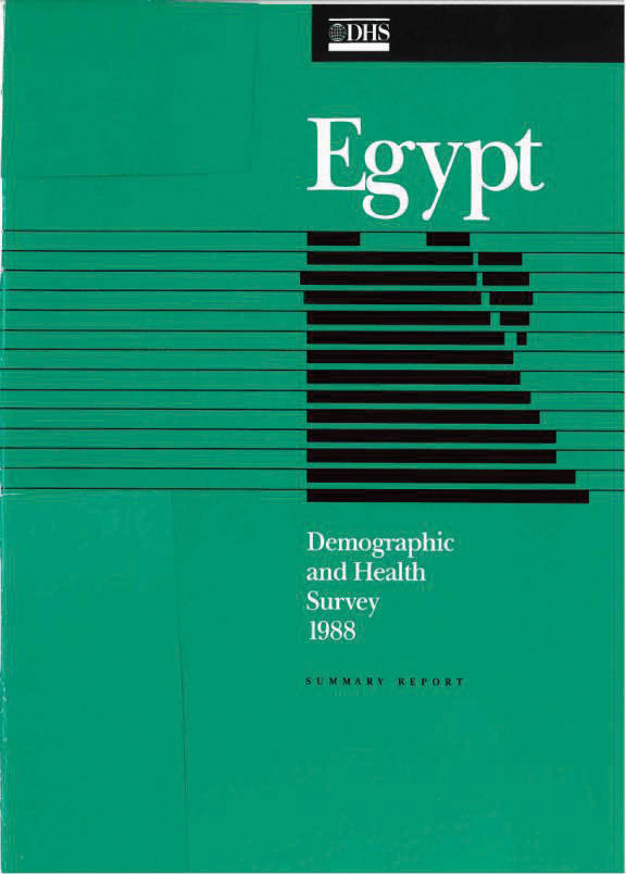 Cover of Egypt DHS, 1988 - Summary Report (English)