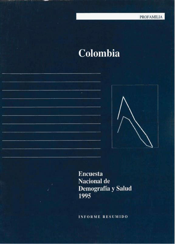Cover of Colombia DHS, 1995 - Summary Report (Spanish)
