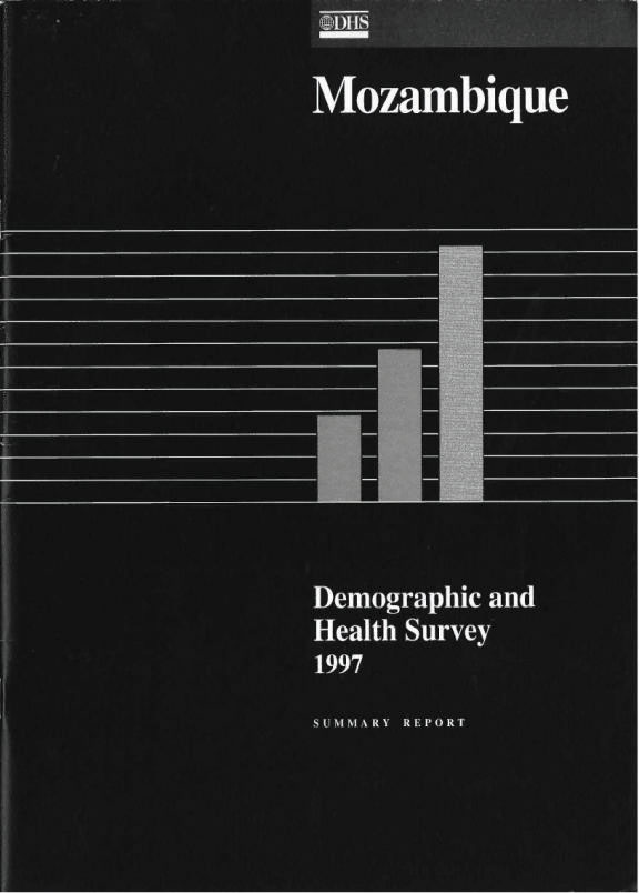 Cover of Mozambique DHS, 1997 - Summary Report (English, Portuguese)