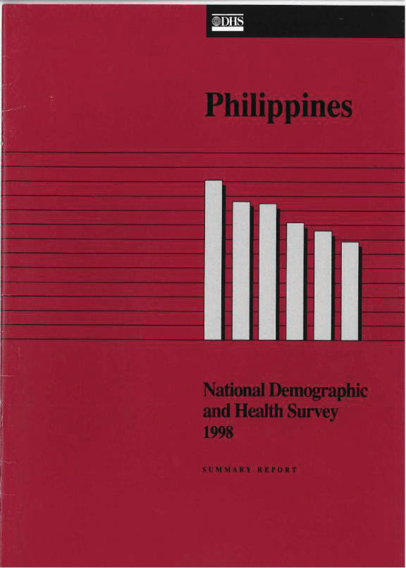 Cover of Philippines DHS, 1998 - Summary Report (English)